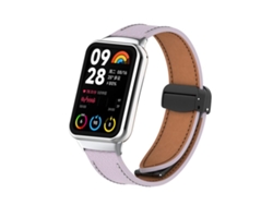 Correa para Redmi Watch 6 / 5 / Xiaomi Band 9 Pro - Piel - Cierre magnético - Negro - Textura de lichi