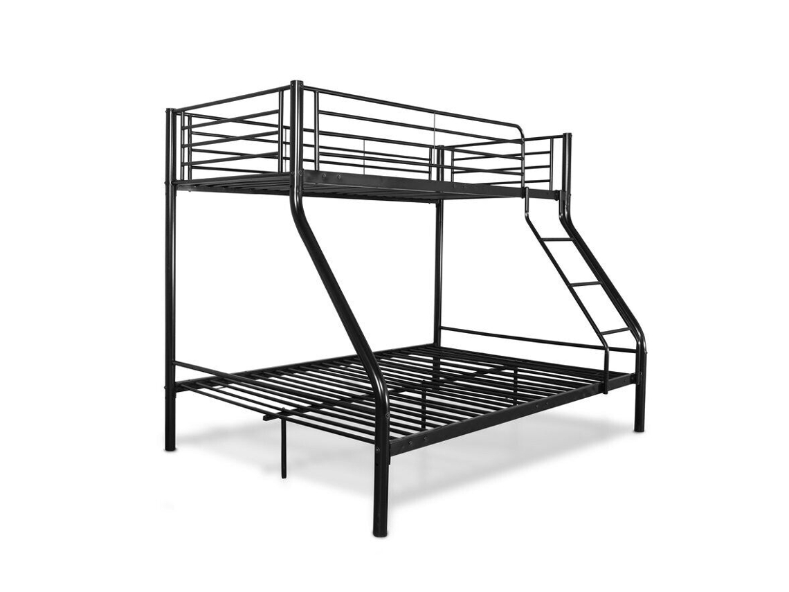 SALDOSYSTOCKS Litera de Metal Negro (135x165x190cm)