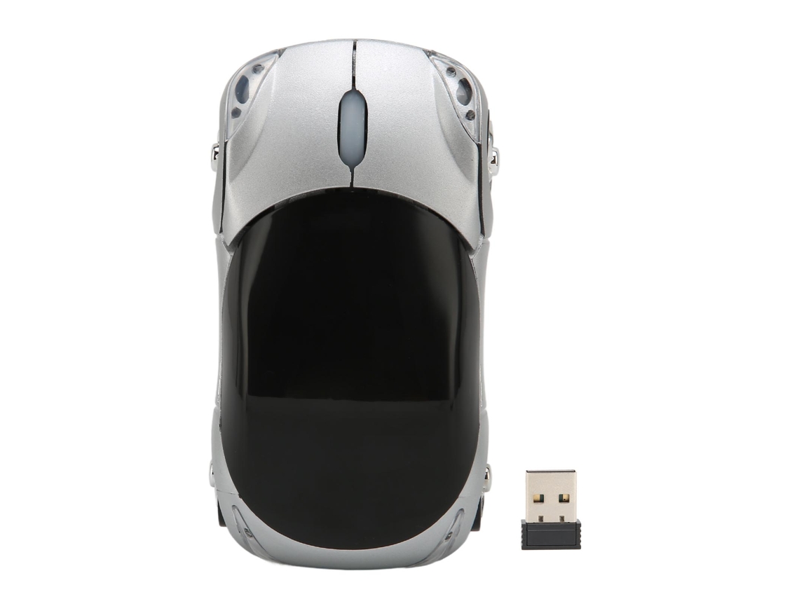 Mouse Sem Fio 2.4ghz Carro Esportivo 3d Design Gamer 1600 Dpi Para Windows Linux