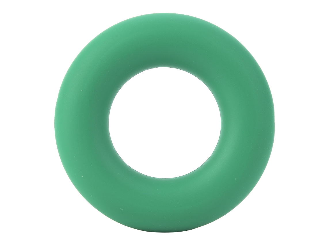 Anillo fortalecedor de agarre en forma de O para manos y dedos con resistencia de 30 a 50 lb (verde)