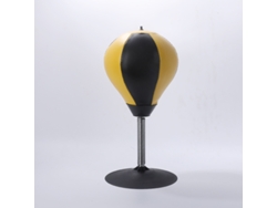 Saco de boxeo inflable de mesa con ventosa, pelota antiestrés CUICH (amarillo y negro)