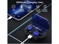 Auriculares Sem Fios Som Grave Imersivo Yizhood Bluetooth Azul