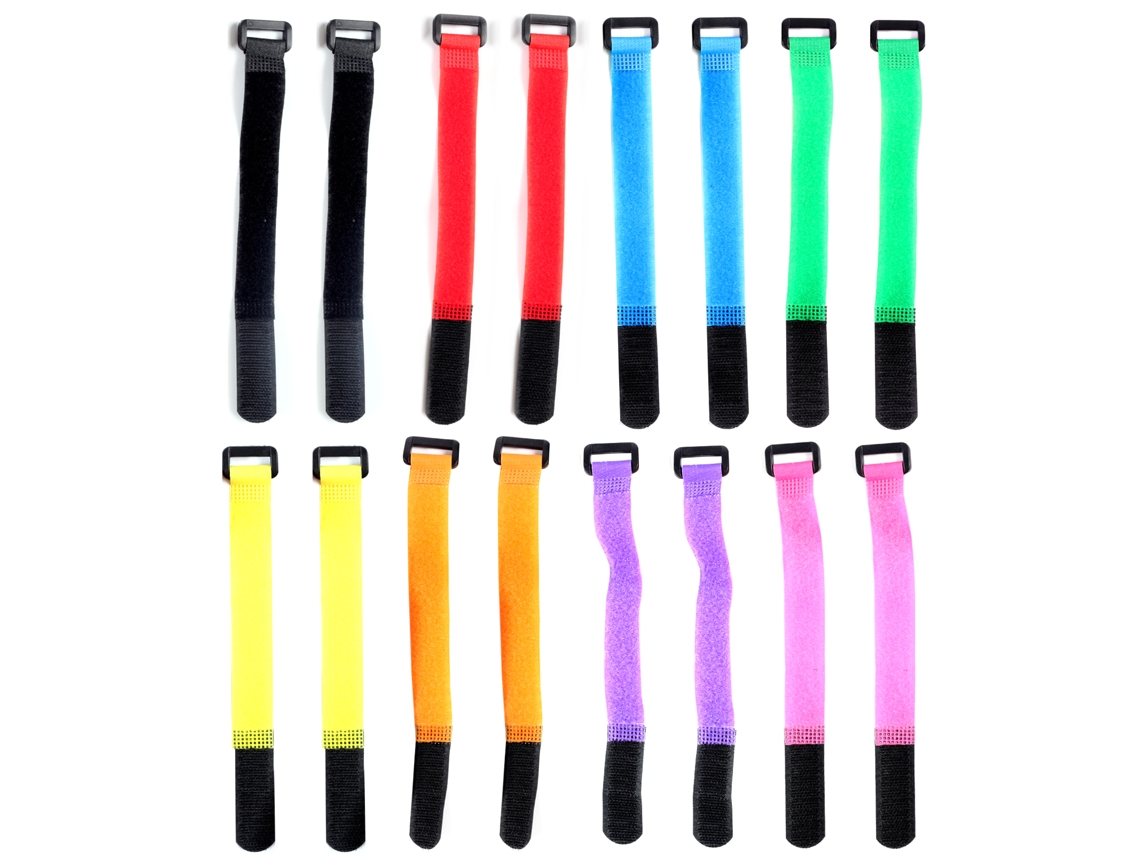 16pcs Portavasos De Caña De Pescar Cuerdas Ajustables Con Gancho Y Loop Correas Para Caña De Pescar