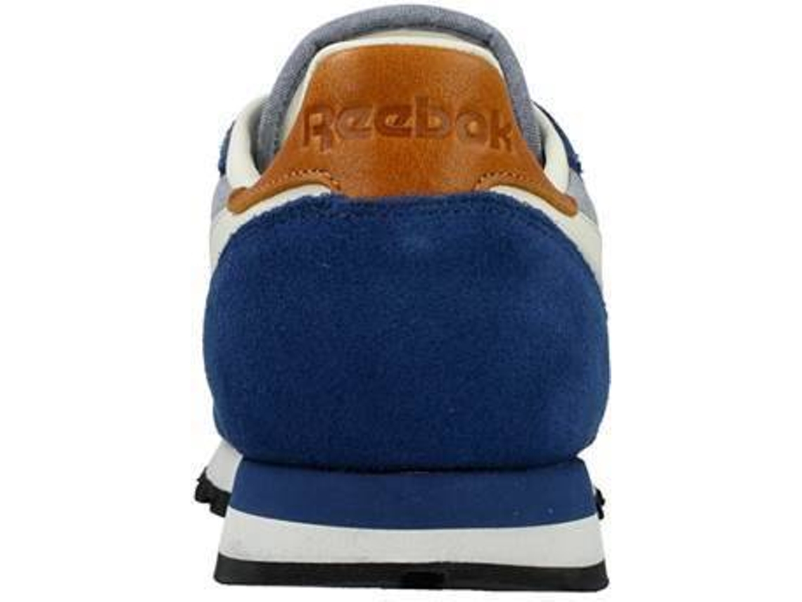 Zapatillas REEBOK CL Leather CH Hombre 38.5 Azul y Gris