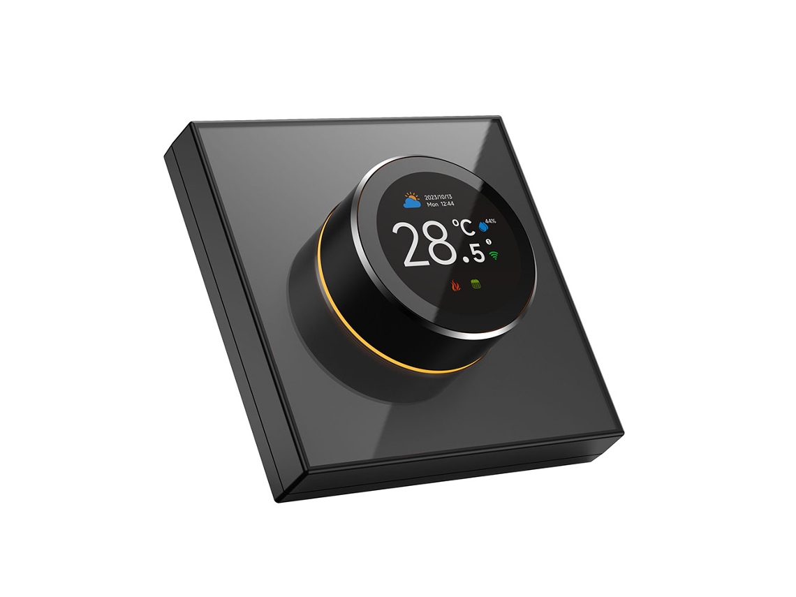 Termostato Inteligente Para Hogar Con Pantalla 1.32'', Controlador Wifi Con 7 Luces Ambientales Para Calefacción De Suelo O Caldera
