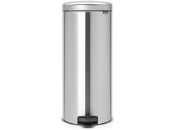 Cubo de basura con pedal BRABANTIA New Icon 30 litros (acero inoxidable mate)
