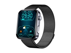 Reloj Inteligente Pantalla De 2.1 Pulgadas Bluetooth Llamada Monitoreo De Salud Ip67 Impermeable Negro YEMAESRE