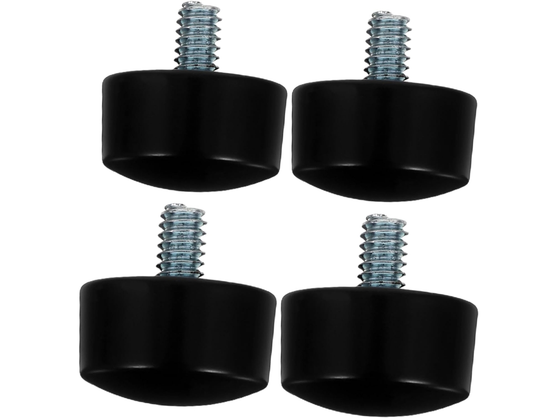 Remates Para Barra De Cortina 19mm Negro Cilindro, Tapas De Barra De Cortina De Rosca, Cierre Decorativo Resistente, Para Sala