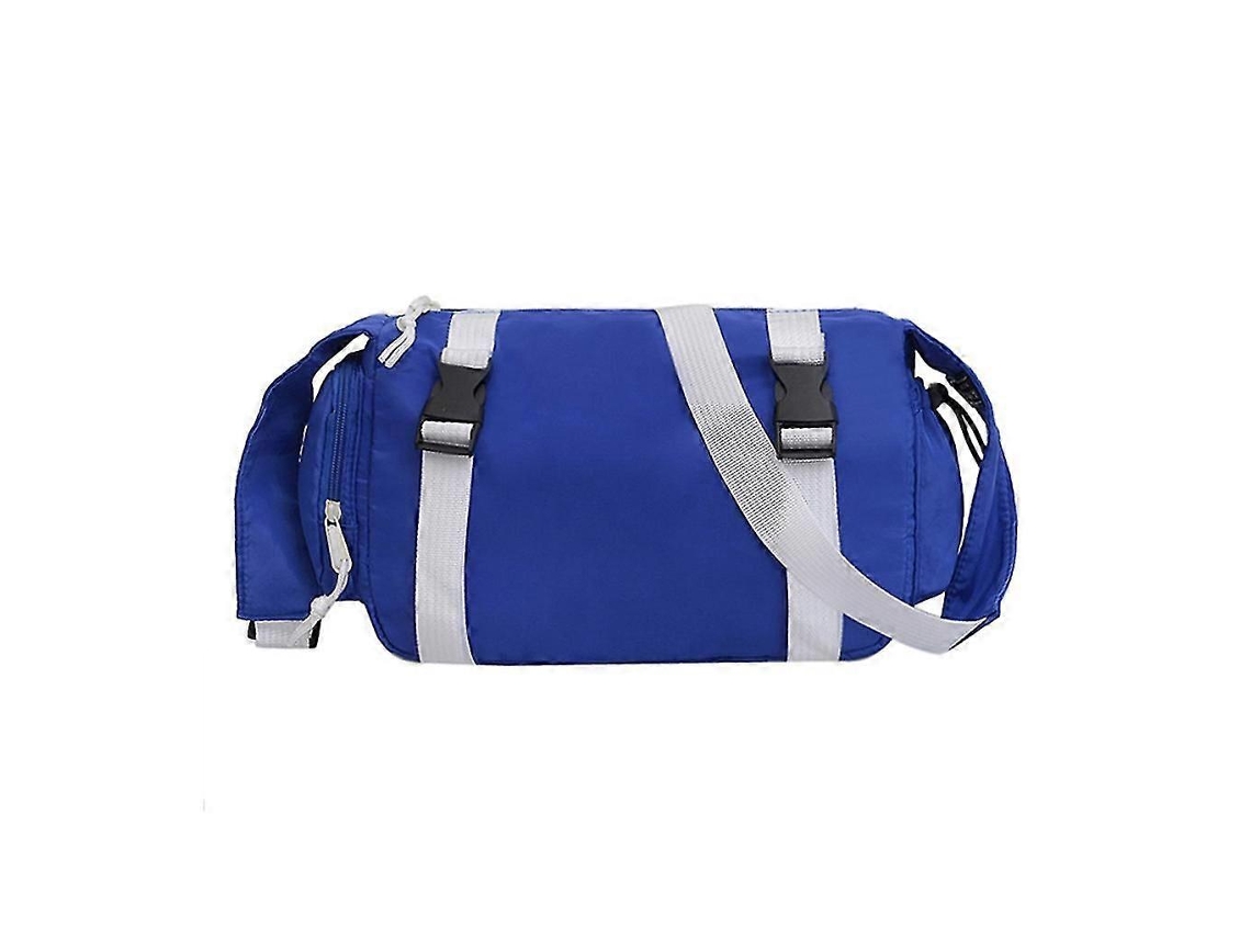 Bolso bandolera de gran capacidad para hombre y mujer, bolso casual, bolso de hombro, azul