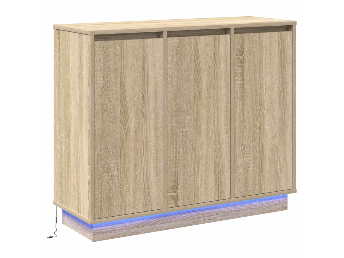 Maison Exclusive - Aparador Led Roble Sonoma 90 X 32 X 75 Cm Madera De Ingeniería