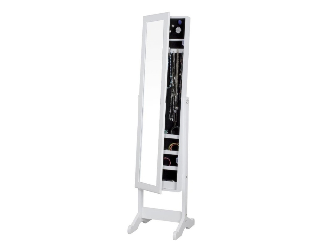 Espejo joyero MDF blanco 145x36.5x 34.5cm MUEMUE