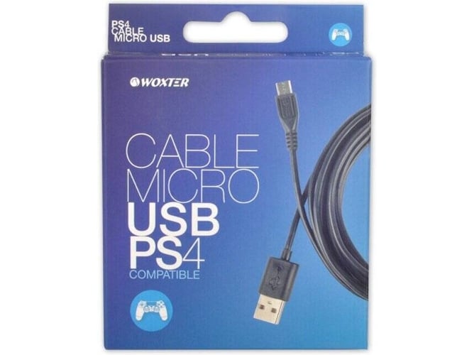 Cable WOXTER PS4 Micro USB (USB-Micro USB)