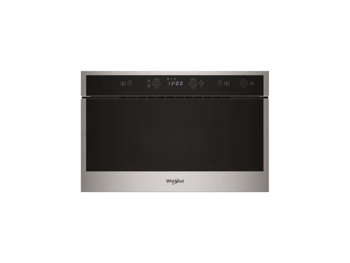 Microondas de empotrar, acero inoxidable, Solo, 22 L, plato de 25 cm, apto para lavavajillas, hasta Whirlpool Wmn461bxf