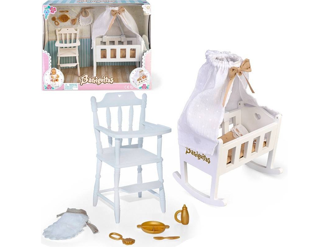 Accesorios de Muñeco FAMOSA Barriguitas Set De Cuna Sillita/Trona Y Accesorios