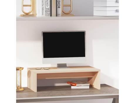 Soporte para Monitores (50 x 27 x 15 - Pino - Marrón)