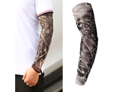 2026-1 Unidad Manguito De Brazo Temporal Con Estampado De Tatuaje Protección Uv Para Exterior