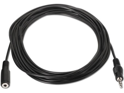 Cable Audio NANOCABLE (Jack 3.5 mm - 5 m - Negro)