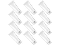 Paquete De 30 Tubos Flexibles Recargables De 20 Ml Con Tapa Abatible, Dispensadores A Prueba De Fugas.