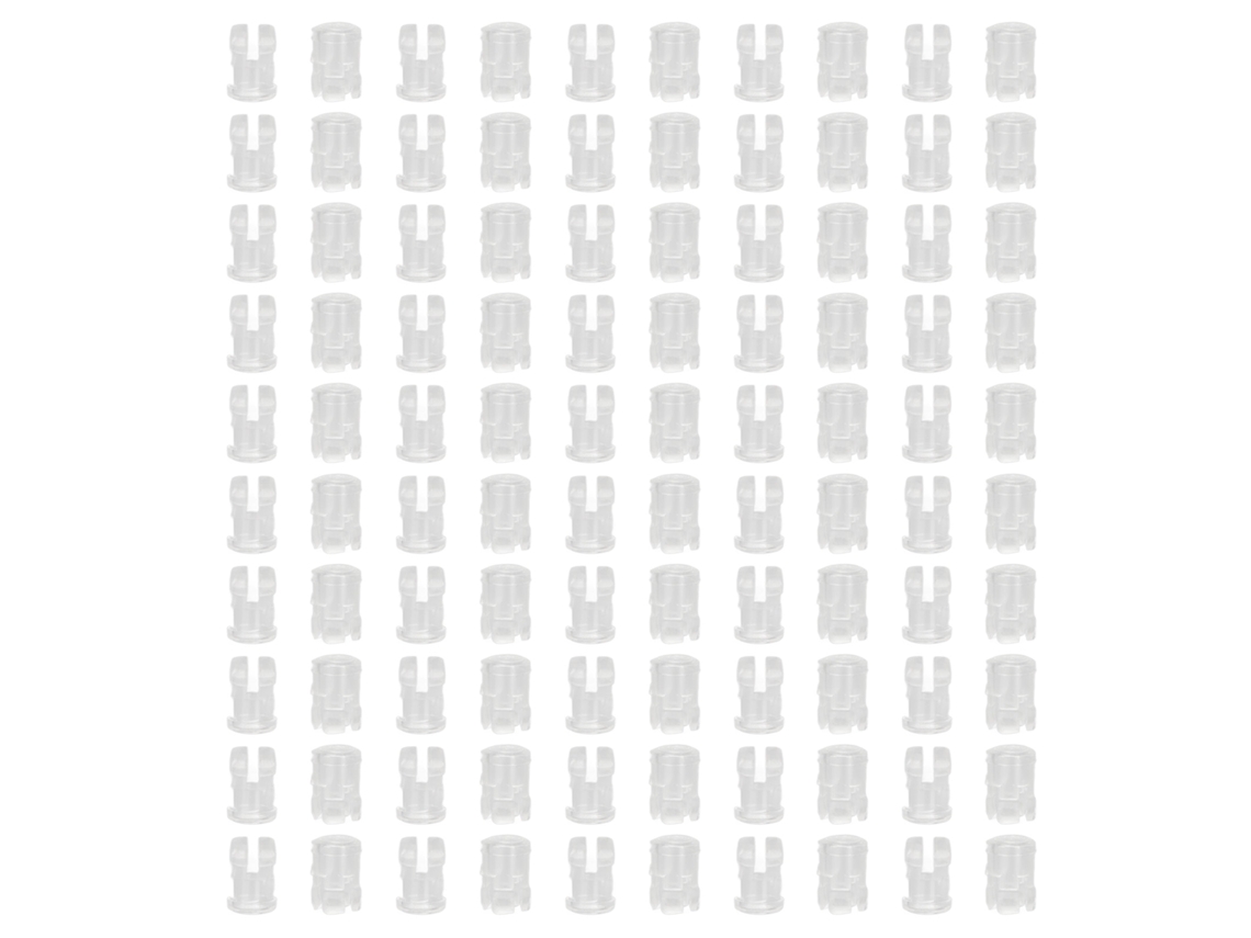 100 Tapas Protectoras Transparentes De 3 Mm Para Diodos Emisores De Luz Led.