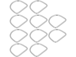 Boucles D'anneau En D Marin Acier Inoxydable Pour Gréement, Conjunto De 10 Piezas De Ganchillo