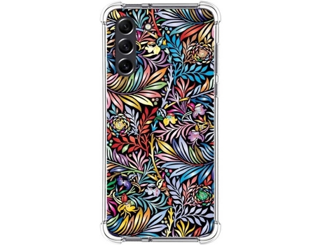 Carcasa Samsung Galaxy S21 FE 5G TUMUNDOSMARTPHONE Dibujos Antigolpes Flores 04 Multicolor