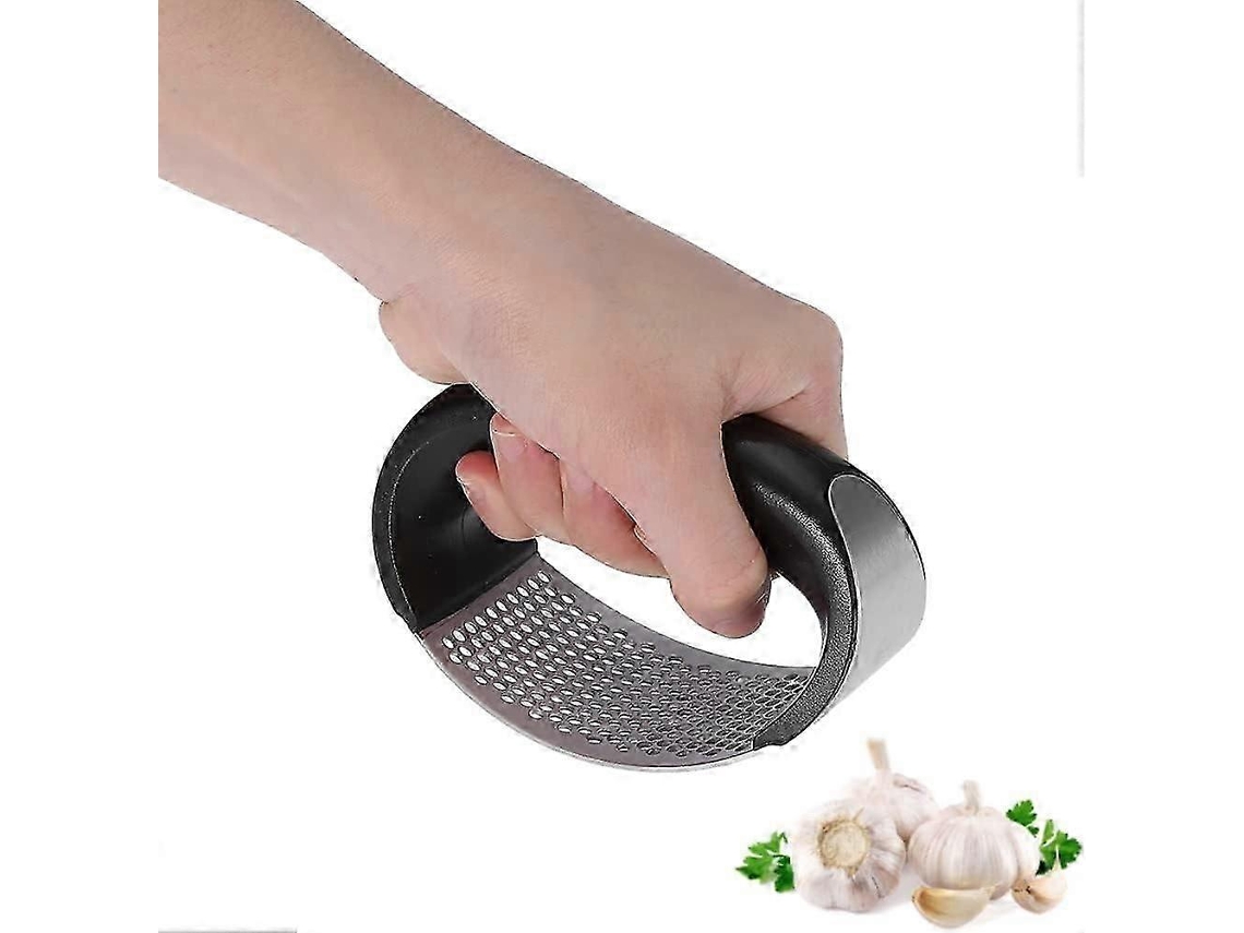 Prensa de ajos, utensilio de cocina doméstico de acero inoxidable para picar ajo. Rosewell