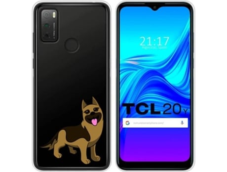 Carcasa TCL 20Y TUMUNDOSMARTPHONE Dibujos Transparente Perros 03 Multicolor