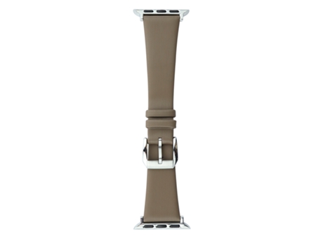 Correa de reloj de cuero de seda para Apple Watch Series 9, 8 y 7 41 mm / SE 3 y SE 2 y 6 y SE y 5 y 4 40 mm / 3 y 2 y 1 38 mm (Marrón)