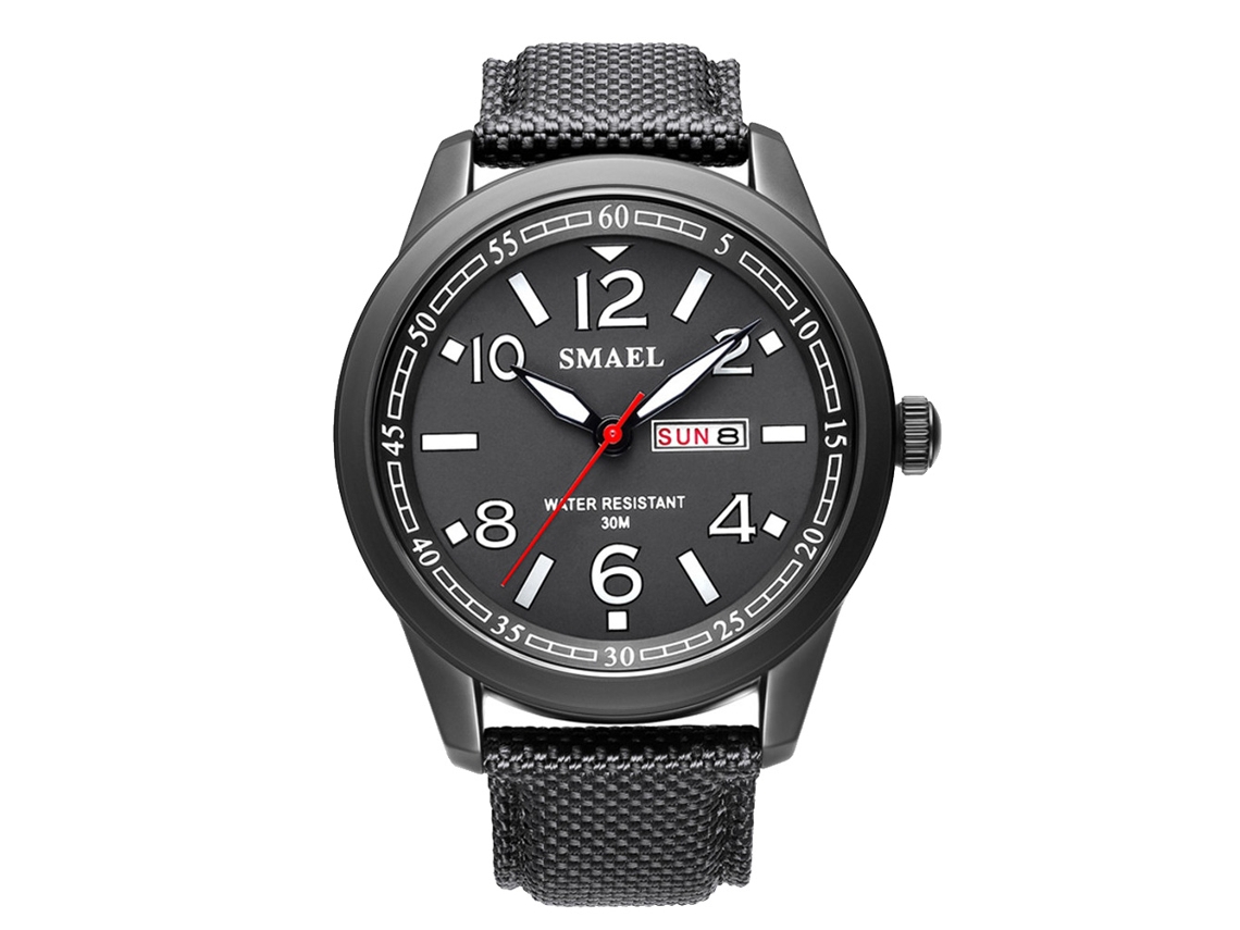 Reloj De Pulsera Redondo De Moda Para Hombre, Resistente Al Agua Y Con Calendario.
