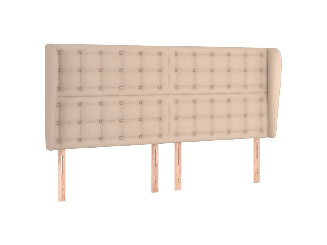 Cabecero VIDAXL Marrón Cuero artificial (163x23x128 cm)