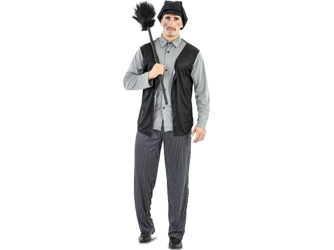 Disfraz de Hombre EUROCARNAVALES Limpador De chimeneas  (M/L )