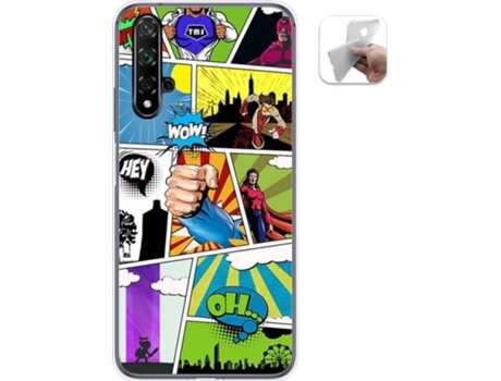 Carcasa Huawei Nova 5T / Honor 20 TUMUNDOSMARTPHONE Comic Multicolor