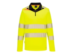 Polo Alta Visibilidad Dx4 Manga Larga Con Cremallera | Trabajo Amarillo/negro / 4xl