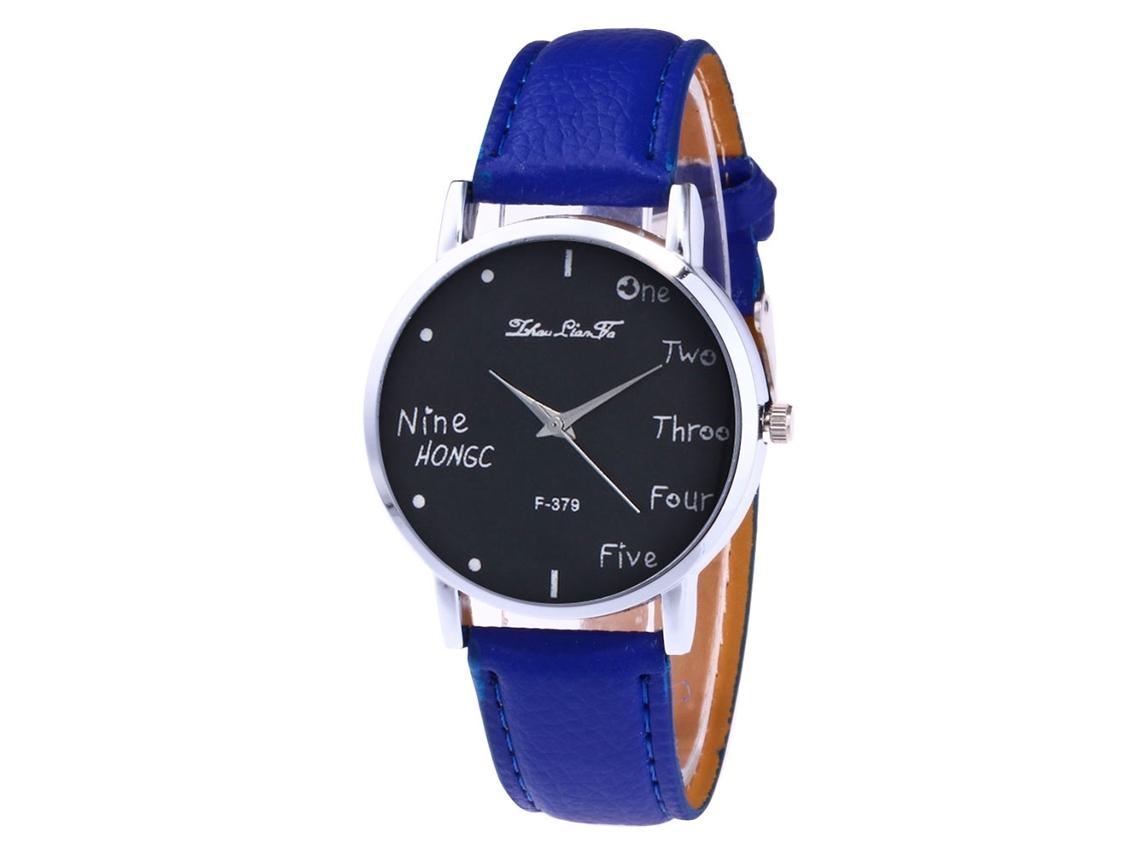 Reloj De Pulsera Unisex Informal Y Moderno De Cuarzo Azul Real Para Hombres Y Mujeres.