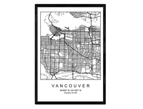 Lámina NACNIC Mapa Vancouver (A3)