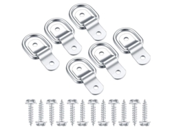 2026-anillos D De Acero Inoxidable, Ganchos De Amarre Con 6 Piezas Y 12 Tornillos Para Remolque, Hamaca, Camping