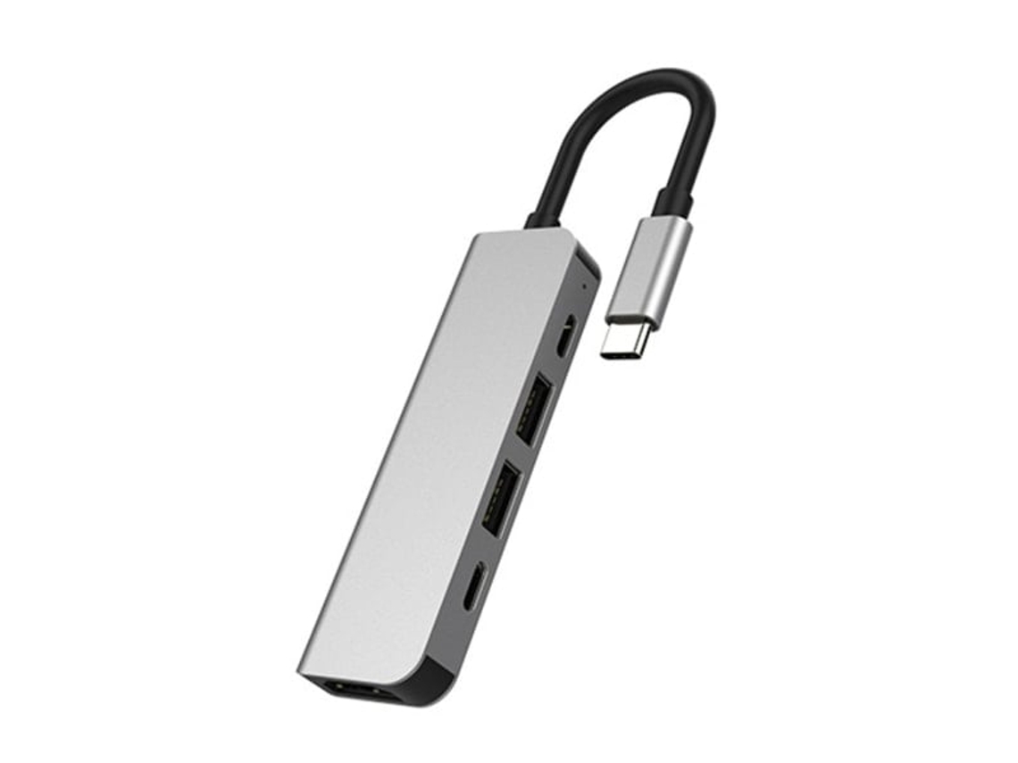 Adaptador concentrador USB-C a HDMI compatible con divisor dual 4k30hz, compatible con estación de acoplamiento para computadora portátil PD60w, Chaberlu