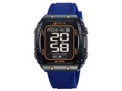 Reloj Electrónico Digital Elegante, Luminoso E Impermeable Para Hombre (azul Oscuro).