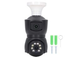 Cámara De Seguridad Doméstica Hd Wifi De 360 Grados Con Bombilla E27, 1080p.
