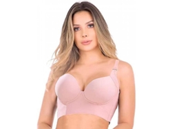 Brassieras Para Mujer Con Tapa Completa De Espalda, Diseño De Copa Profunda Para Ocultar Grasa Y Apoyar Postura 50f Gris