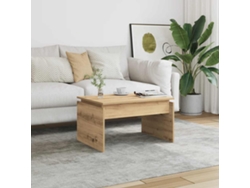 Mesa de centro HARLANV1 con derivados de madera de roble artesanal (68x50x38 cm)