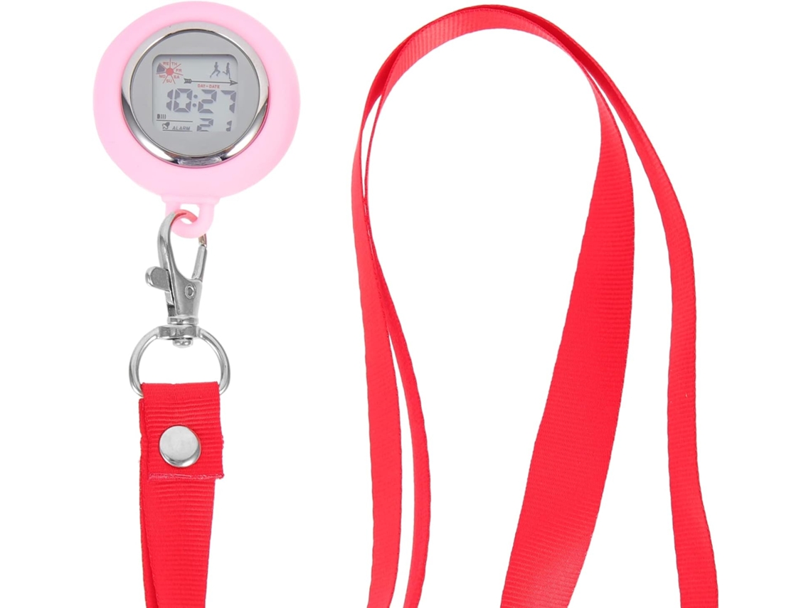 Reloj Enfermera Enfermería Bolsillo Cordón Cuello Digital Brillante Solapa Colgante Doctor Estudiantes Fob