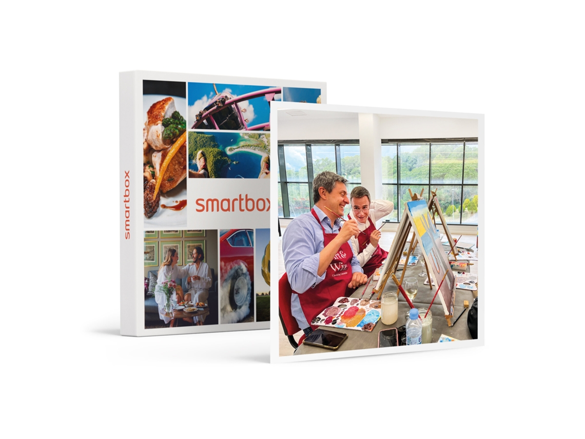 Caja Regalo SMARTBOX Pintura y buen vino: 1 experiencia Art&Wine y vino ilimitado para 2 personas