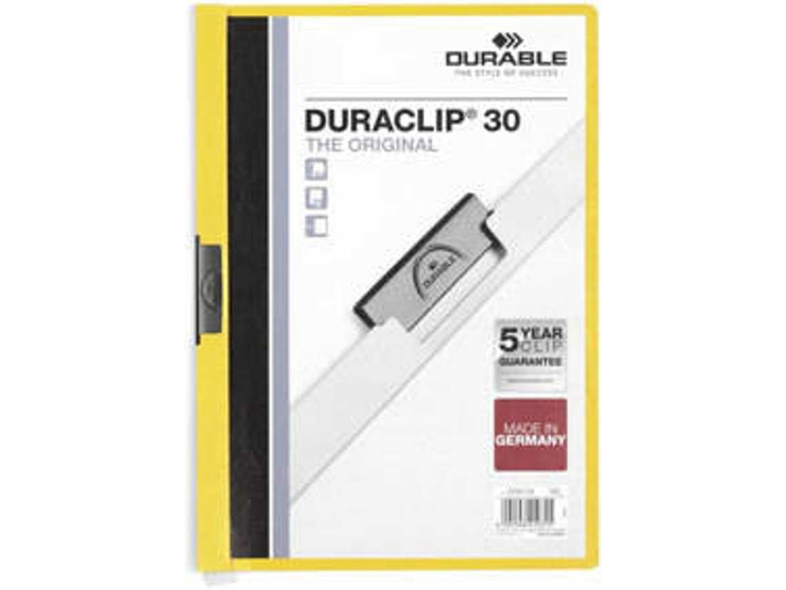 Carpeta DURABLE Duraclip 30 (Transparente - PVC - A4)