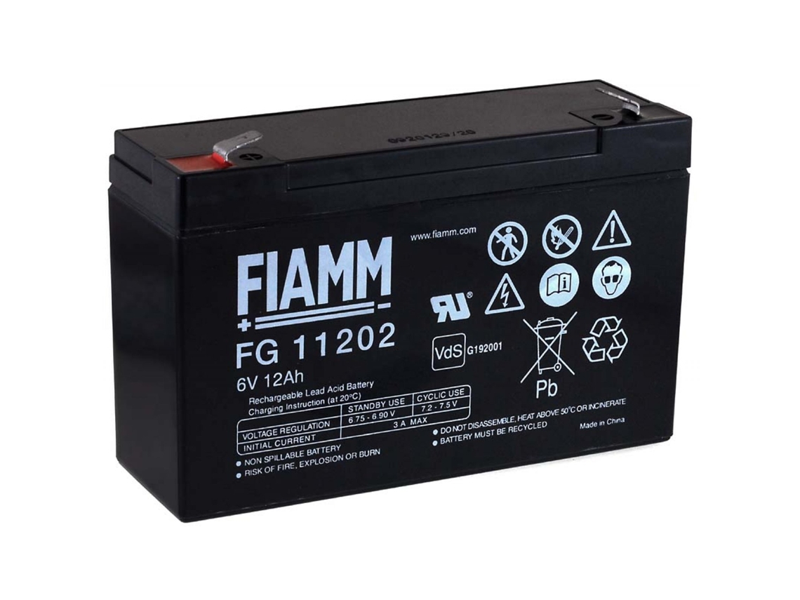 Batería FIAMM para Autocaravanas 6V 12Ah