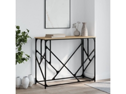 Mesa Consola Madera De Ingeniería Roble Sonoma 100x40x80 Cm