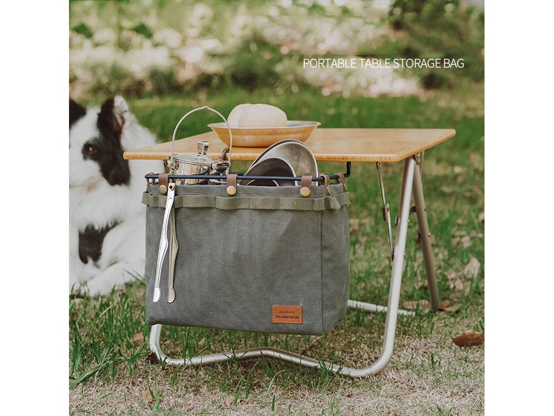 Bolsa Lateral Colgante Para Mesa De Picnic, Organizador Para Cubiertos Y Ropa Para Acampar Y Jardinería.