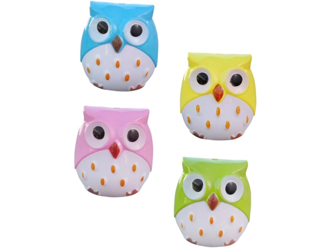 Lápices De Plástico Con Diseño De Búho Doble, Paquete De 24 Unidades, Para La Escuela Y La Oficina - Material Escolar Práctico