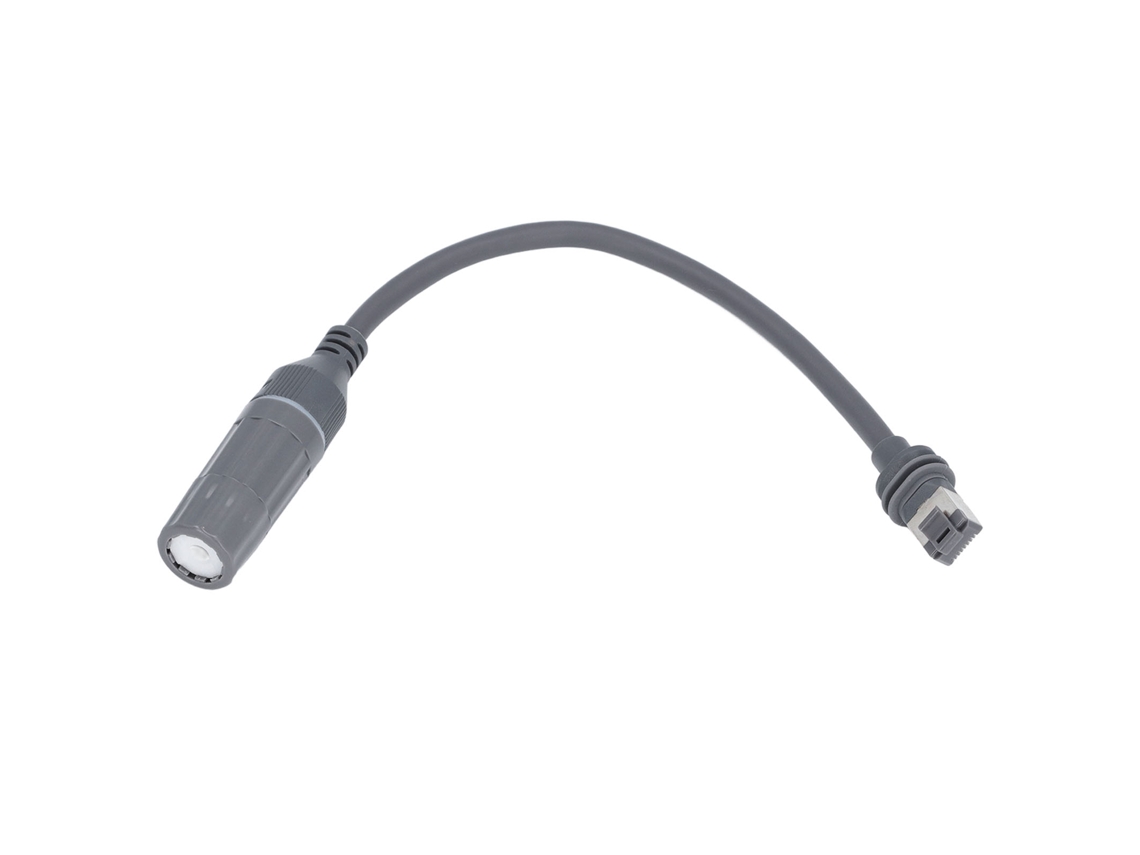 Adaptador SPX macho a RJ45 hembra 1200 Mbps IP67 26 AWG para satélite rectangular Gen3 V3
