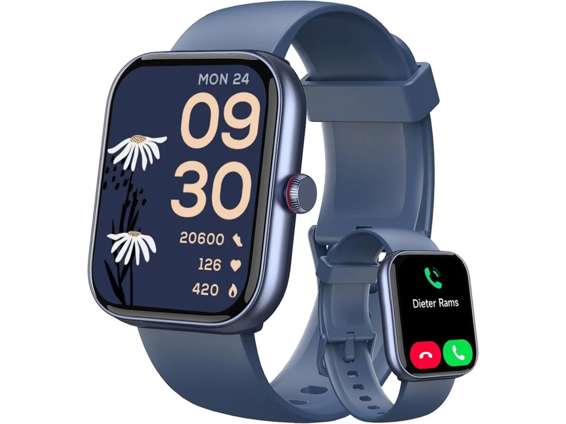 Reloj inteligente con Alexa integrada, pantalla HD de 1,91 pulgadas, resistente al agua IP68, monitor de frecuencia cardíaca deportivo de 100 mAh, compatible con llamadas y llamadas. Bestvite